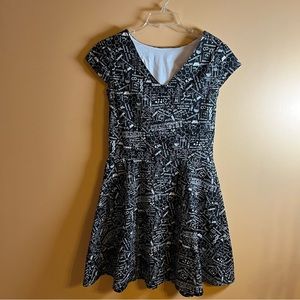 Handmade One-of-a-kind Dress with Chemistry print fits size Small